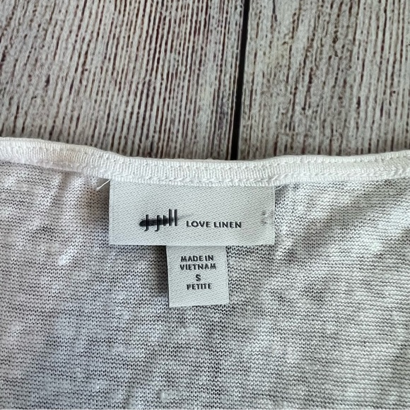 J. Jill Love Linen Sailboat Shirt Small Petite - Picture 3 of 5